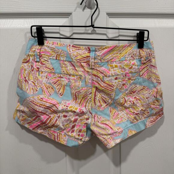 LILLY PULITZER The Walsh Shorts TINI BIKINI BREAKWATER BLUE Cotton Size 2 - Picture 5 of 9